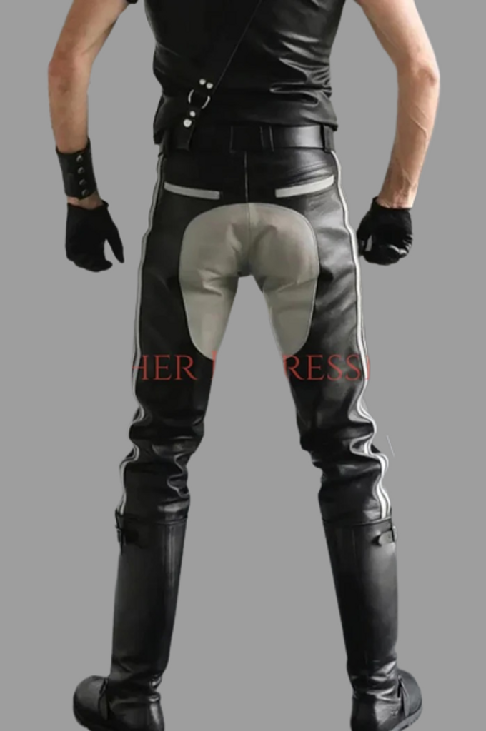 eather pants, leather BDSM Pants, Leather Bondage Pants, Gay Leather Pants, Leather pants mens