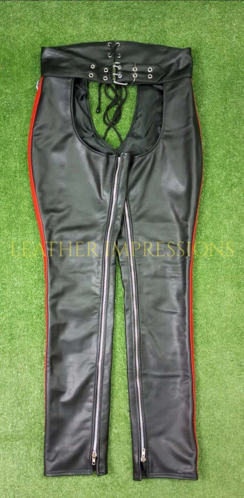 leather chaps, leather BDSM chaps, Leather Bondage chaps, Gay Leather chaps, Leather chaps mens