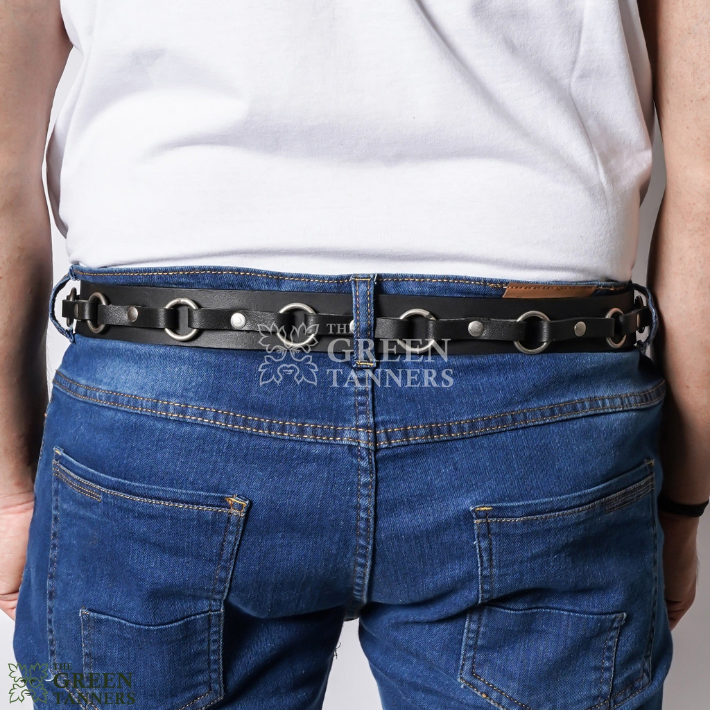 Concho Leather Belt, leather belt BDSM, leather belt bondage