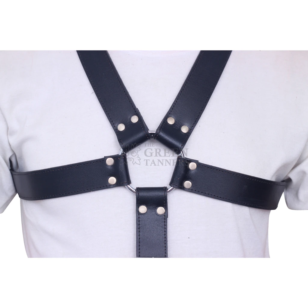 leather bdsm harness, leather harness