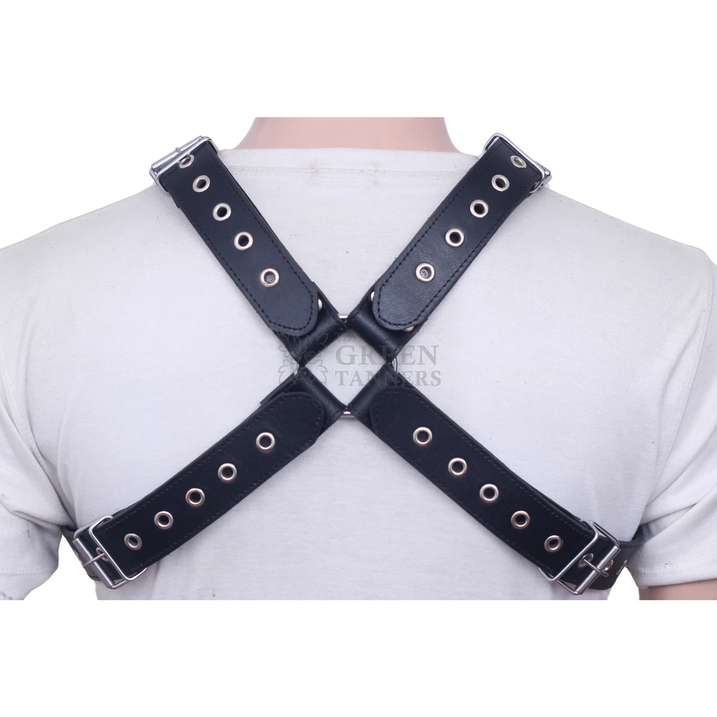 leather bdsm harness, leather harness