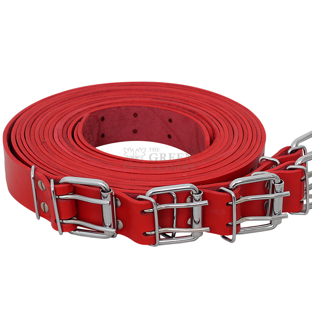Leather Bondage Straps Set - Straps Close Image
