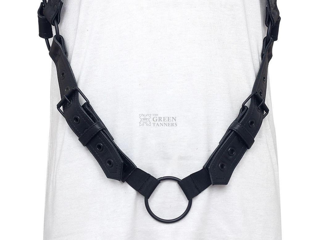 leather mens jockstrap harness, leather harness