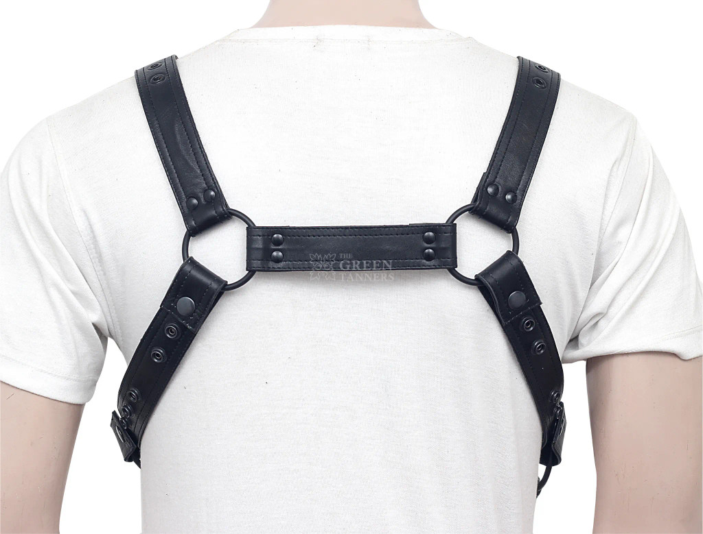 leather mens jockstrap harness, leather harness