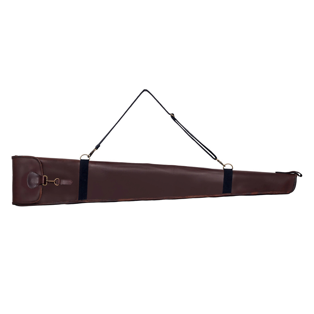 distressed leather gun case, distressed leather rifle case, distressed leather shotgun case, distressed leather gun slip case