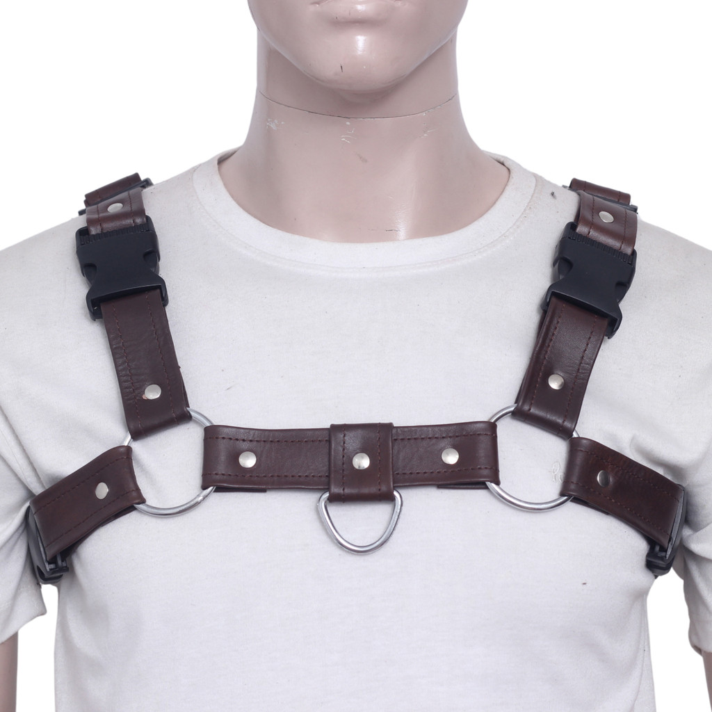 chest harness for men, leather mens chest harness, leather harness