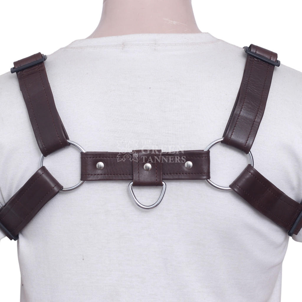 chest harness for men, leather mens chest harness, leather harness