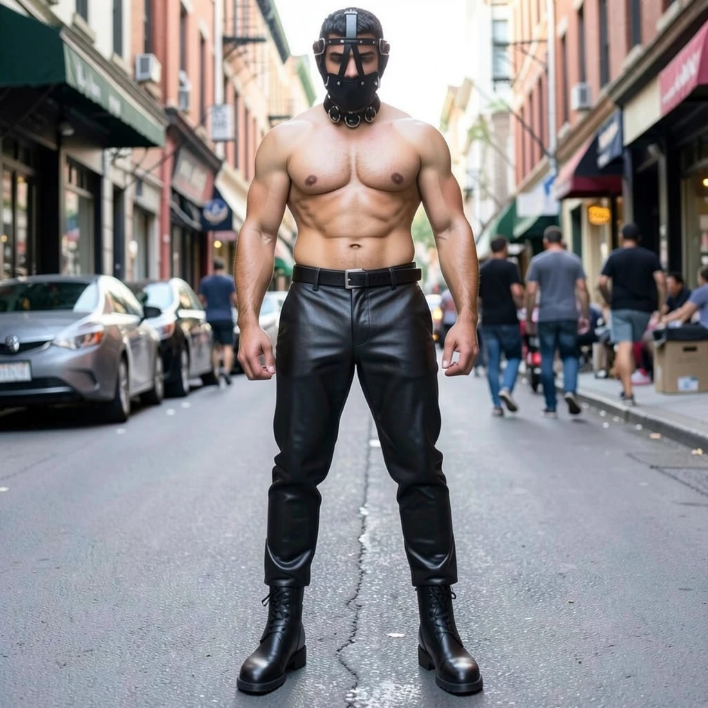 leather face muzzle, leather bdsm muzzle,  leather head harness, leather bondage muzzle