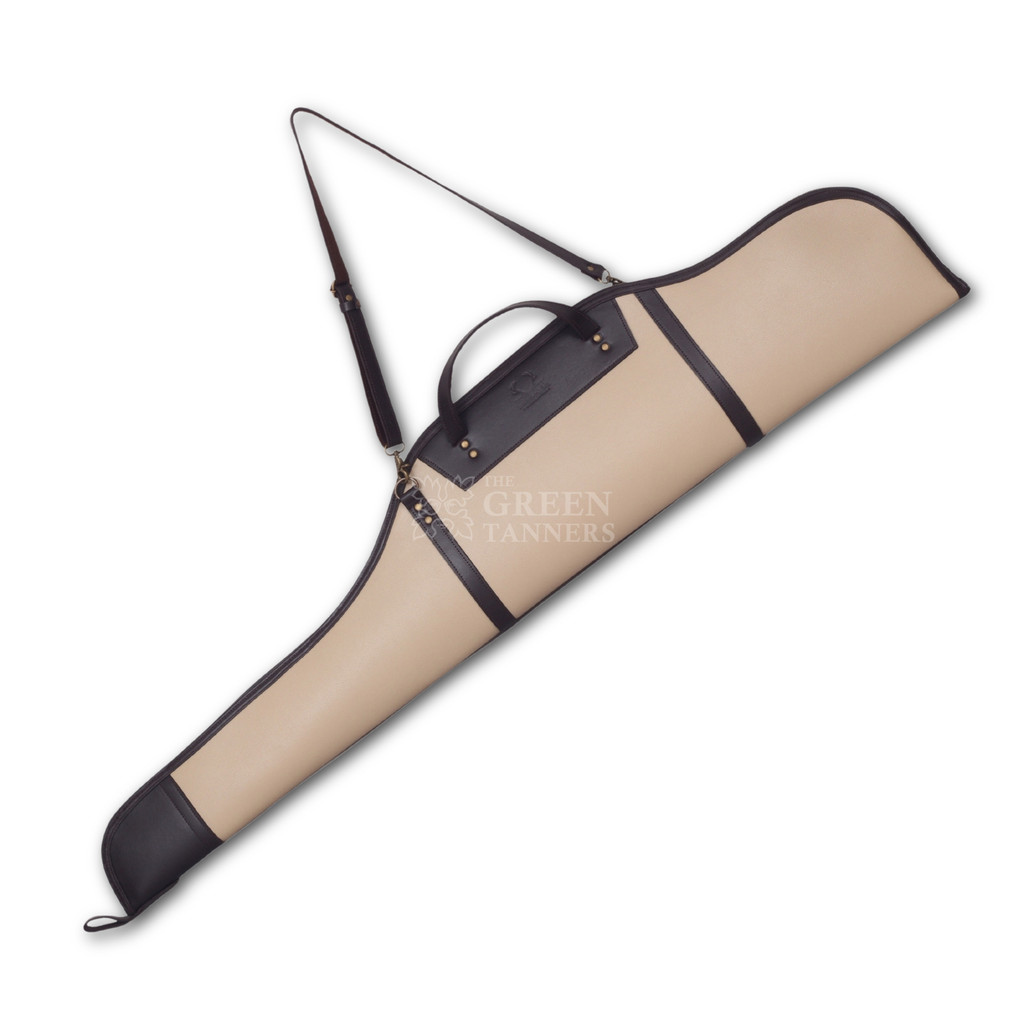 Handmade Leather Rifle Case  Hunting Rifle Bag - Beige Handmade Leather Rifle Case  Hunting Rifle Bag - Beige