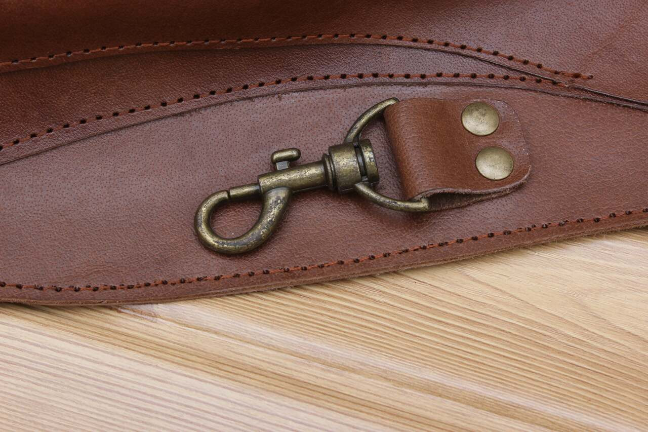 Personalized vintage leather florist garden tool belt