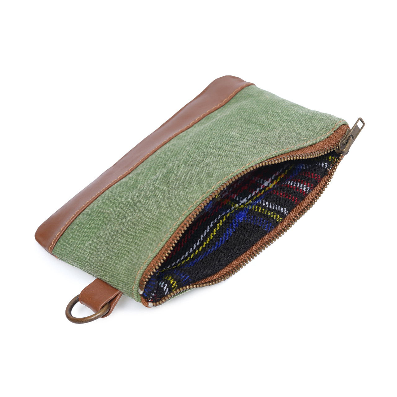 Canvas and Leather Pencil Case, Leather Accessories