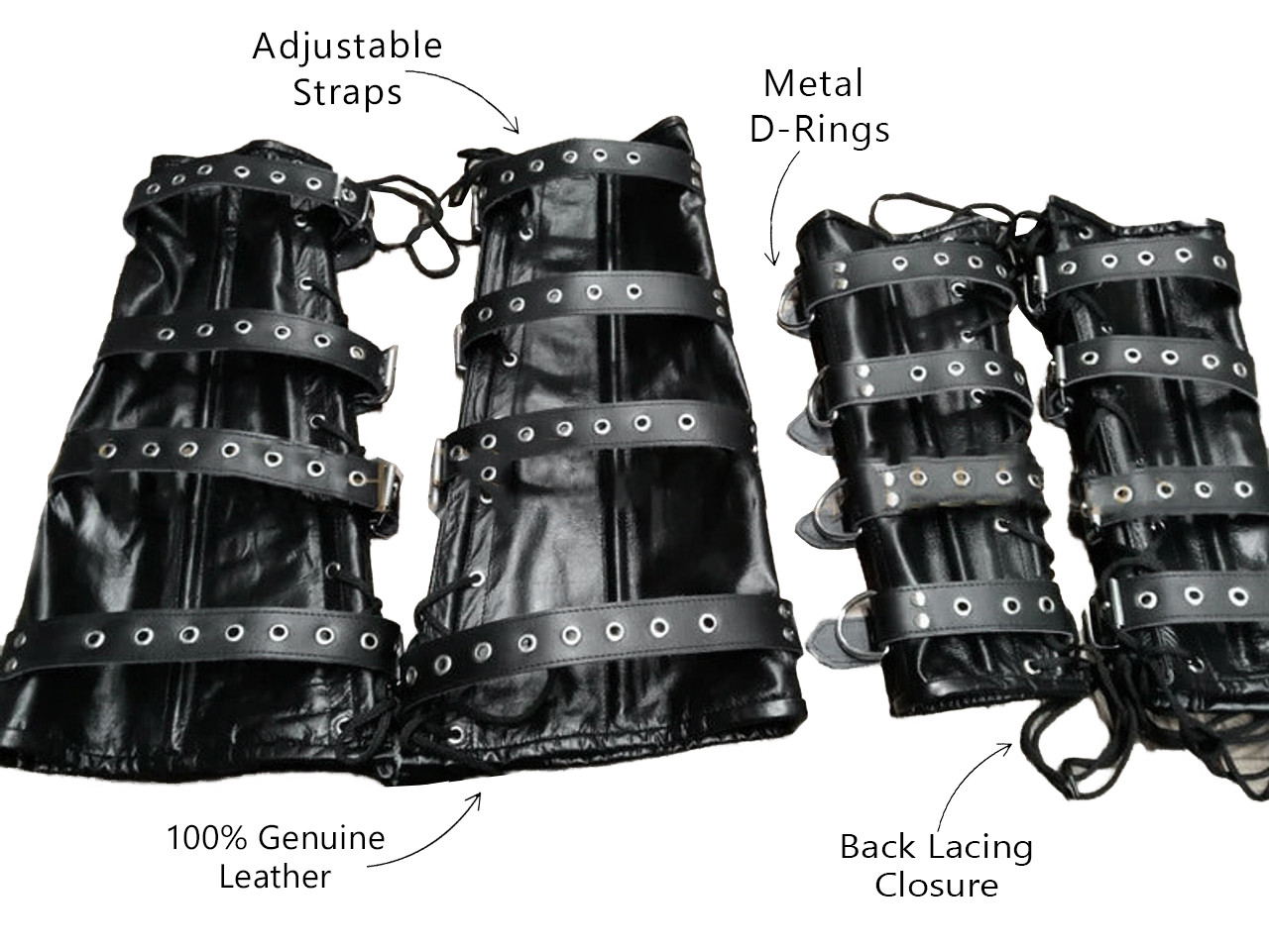 Leather Arm & Leg Binder Bondage Restraints