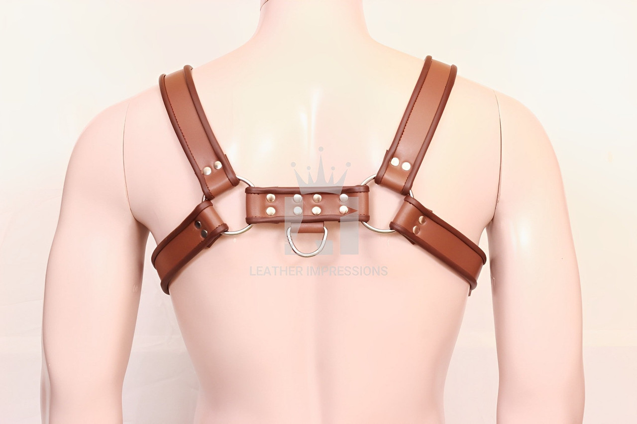 Brown Bulldog Leather Bondage Harness