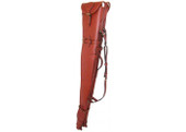 Tan leather shotgun case with detachable design