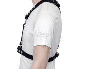 Adjustable Men's Chest Harness with Multiple O-Rings Adjustable Men's Chest Harness with Multiple O-Rings