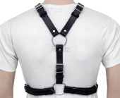leather men's chest harness, leather harness