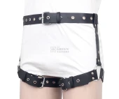 leather leg hip harness, leather harness