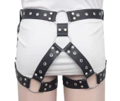leather leg hip harness, leather harness
