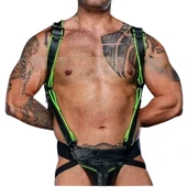 mens leather bondage harness, leather harness