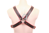 leather mens chest harness, leather harness