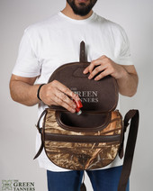 Leather Cartridge Bag, Leather Bag, Shooting Shells Bag, Shotgun Cartridge Bag, leather shooting bag
