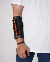 leather bullet band for hunting, leather bullet holder