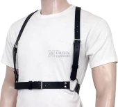 leather chest harness, leather harness