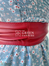 leather obi belt, leather wrap belts, leather sash belt, red wrap belt
