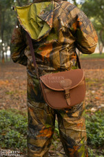 leather shooting bags, leather canvas cartridge bags