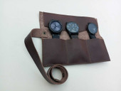 leather watch roll, watch roll, watch organizer, watch roll for travel