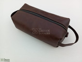 leather toiletry bag, toiletry bag, ditty bag