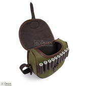 canvas cartridge  bags, cartridge bags, green shooting bag