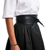 leather obi belt, leather waist  obi belt, leather wrap belt for womens