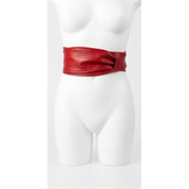 leather obi belt, leather wrap obi belt, leather waist obi belt