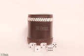 leather dice cups, leather dice shaker, genuine dice shaker
