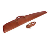 leather rifle case, leather shotgun case, leather gun case, shotgun slip case