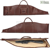 leather shotgun case, leather gun case, leather rifle case