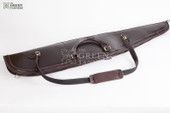 leather shotgun case, leather gun case, leather rifle case, brown shotgun case