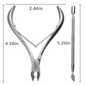 Stainless steel cuticle nippers, cuticle nippers, cuticle cutters, cuticle trimming, cuticle pusher