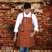 leather aprons, leather welding apron, leather woodworking apron, leather blacksmith apron, leather chef apron, leather bbq apron, leather bartender apron