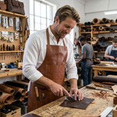 leather woodwork apron, leather chef apron, leather carpenter apron, leather apron
