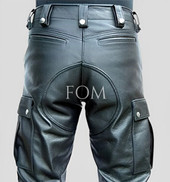 leather cargo pants, leather biker pants, leather motorcycle pants, black leather biker pants