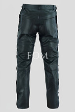 leather motorcycle pants, leather biker pants, black leather biker pants