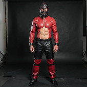 leather face muzzle, leather bdsm muzzle,     leather head harness, leather muzzle