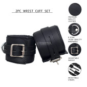 leather handcuffs, leather cuffs, leather bondage cuffs