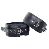 leather handcuffs, leather cuffs, leather bondage cuffs, black bondage handcuff