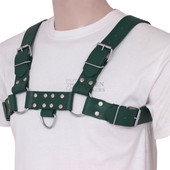 leather harness, leather bondage harness, leather h harness with buckles, sleek leather harness