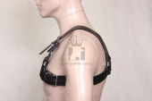 leather harness, leather bondage harness, leather h harness with buckles