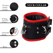 leather bdsm posture collar, leather collar