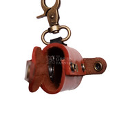 Handcrafted Leather Dog Poop Bags for Pet Owners - Close View Handcrafted Leather Dog Poop Bags for Pet Owners - Close View